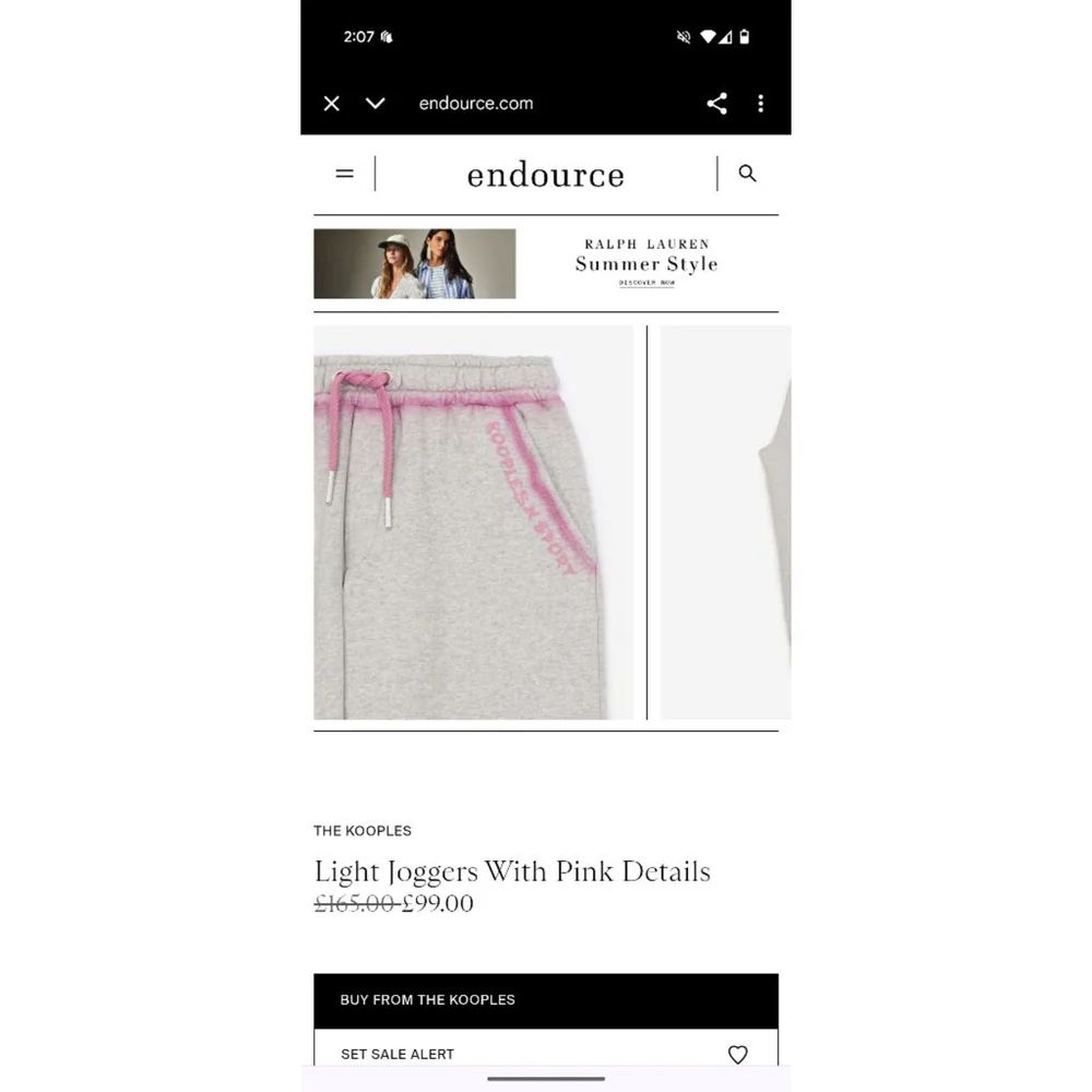 The Kooples Grey & Pink Light Joggers Size 4
NWT - Picture 15 of 16